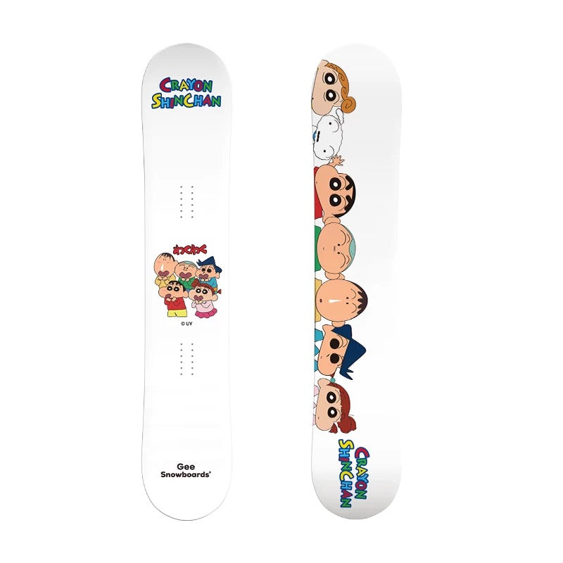 Gee Snowboards × Crayon Shin-chan Futaba Kindergarten Snowboard - top sheet