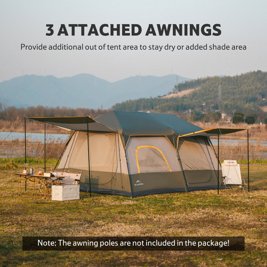 Naturehike Cape™ 8-Person Pop-Up Camping Tent (2026)