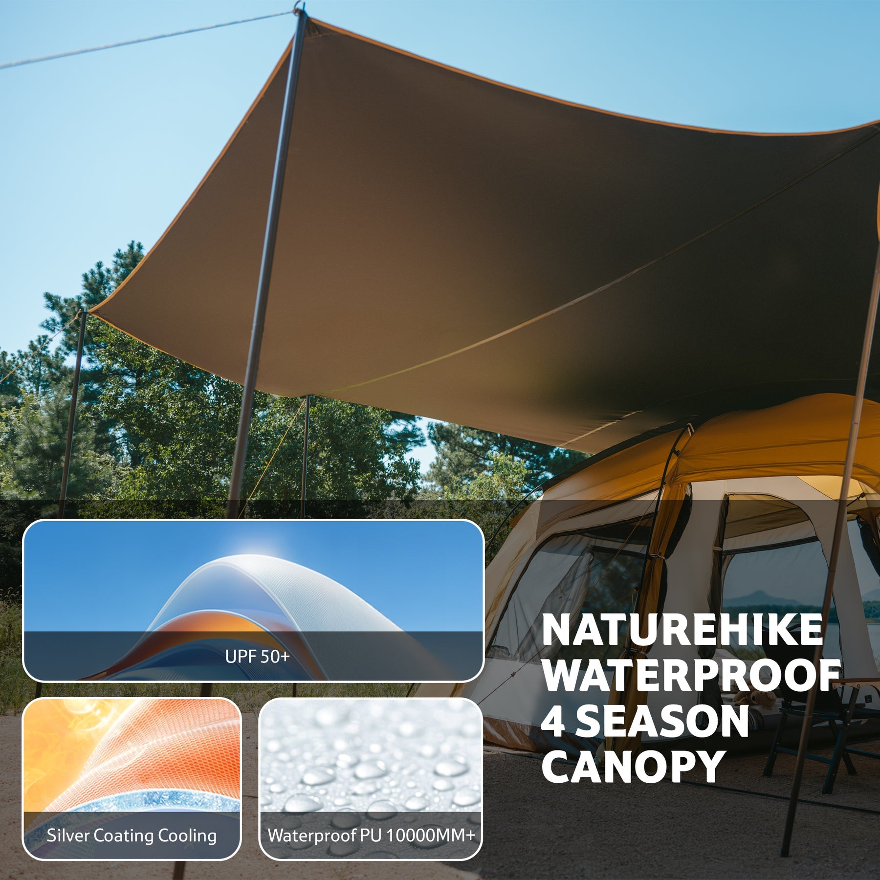 Naturehike Dune™ 10.9 Pro 4-Person Hot Tent