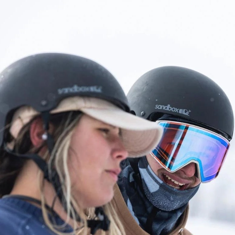 Sandbox Black Icon Snow Helmet