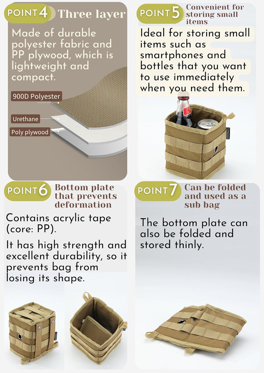 Campingmoon Chair Pocket BG-1212