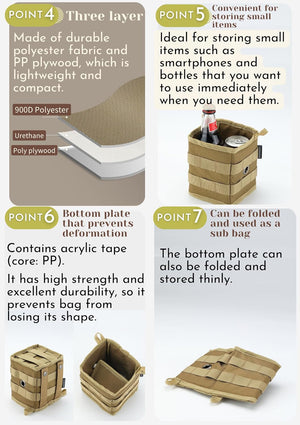 Campingmoon Chair Pocket BG-1212