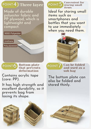 Campingmoon Chair Pocket BG-1212