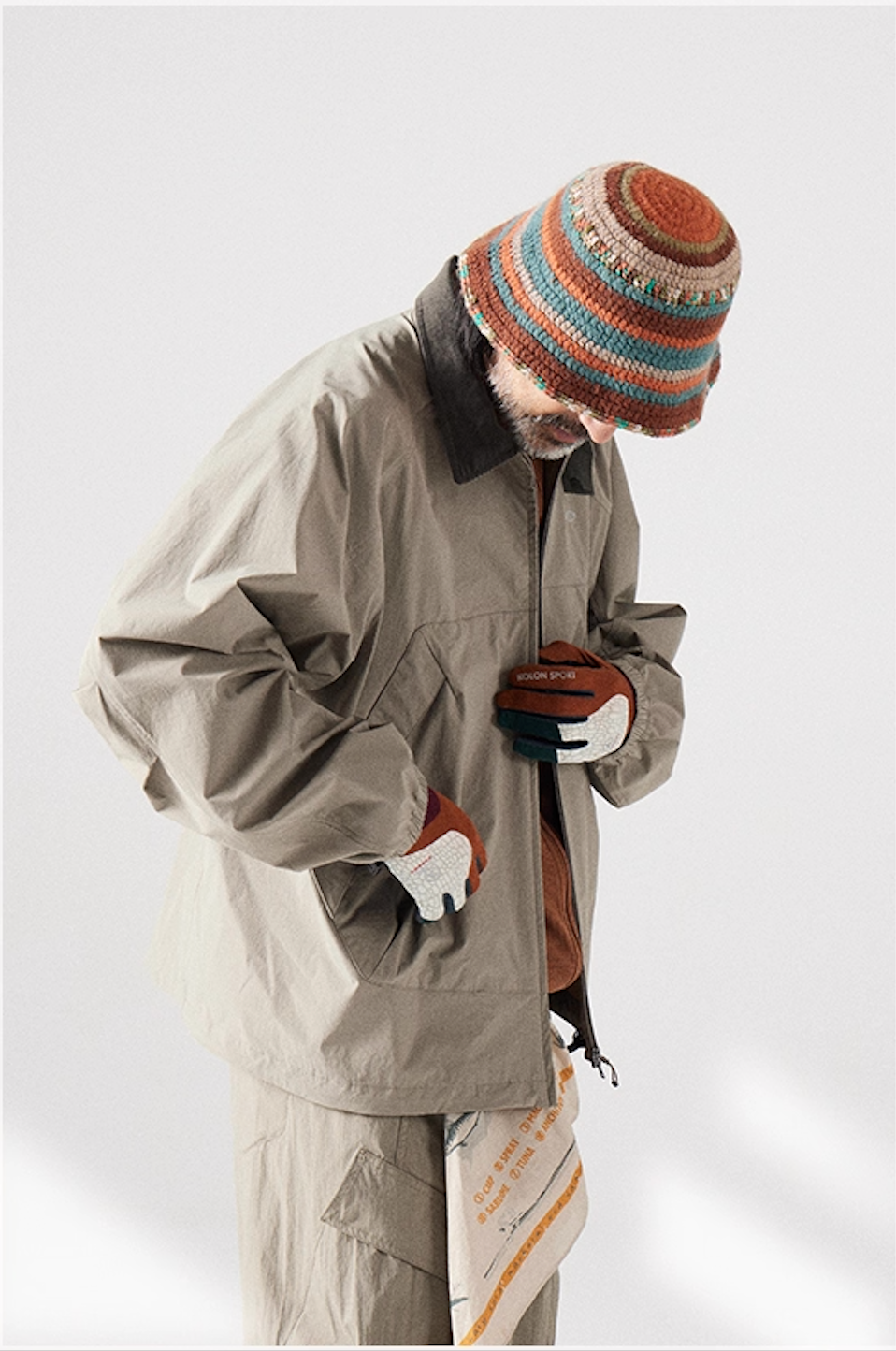 Blue Large Pocket Lapel Jacket