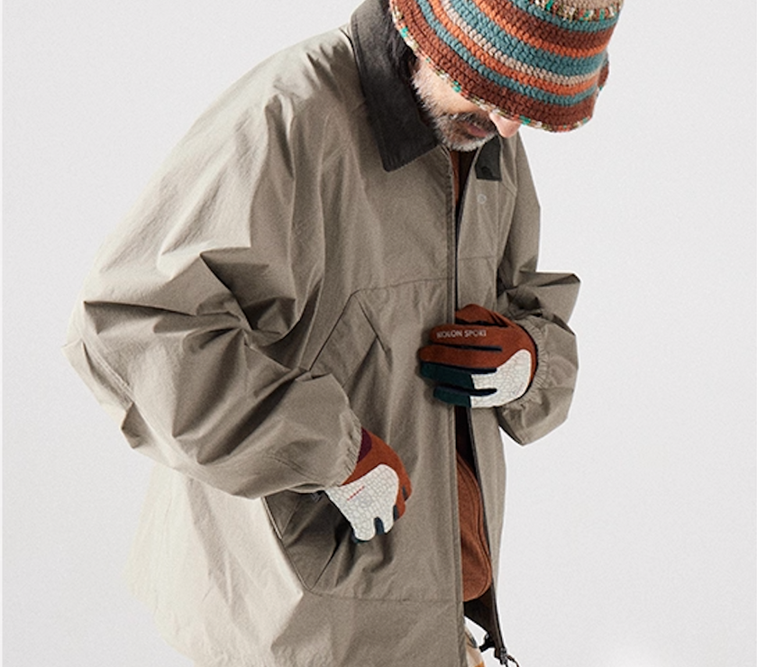 Blue Large Pocket Lapel Jacket