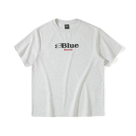 Blue Monte Logo Print Men's Short-Sleeved Round-Neck T-Shirt