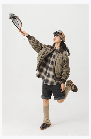 Blue Vintage Flight Jacket