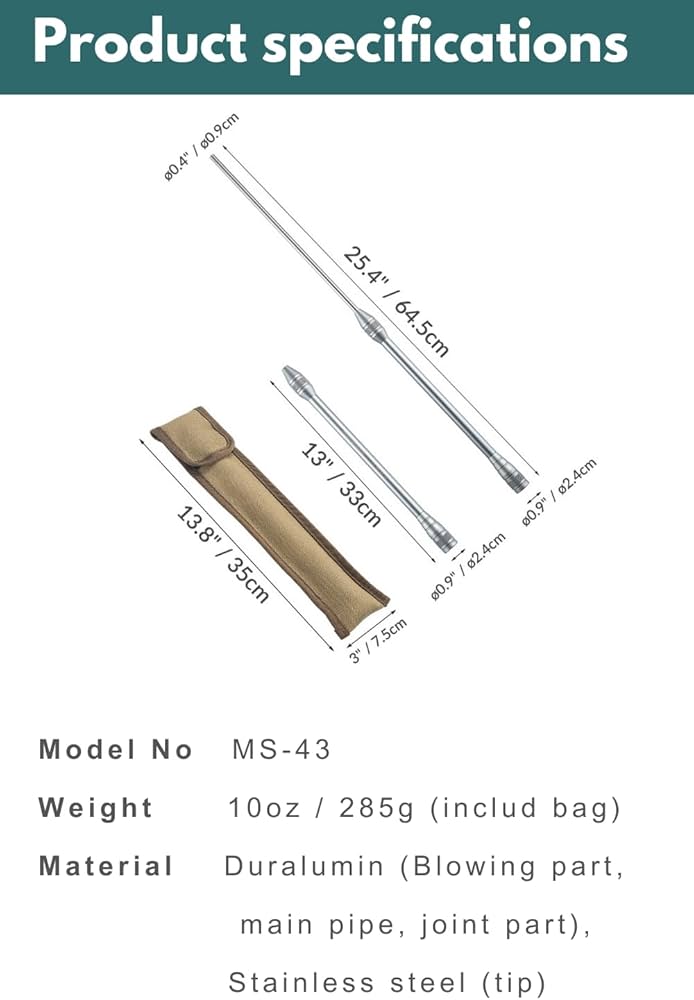 Camping Moon MS-43 Fire Blowing Stick Split Type Compact Fire Starter (2026)