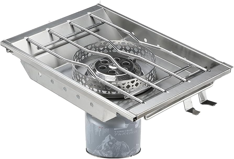 Camping Moon CK-25PG Canister Top Stove Plate Stainless Steel Frame IGT Table Top (2026)