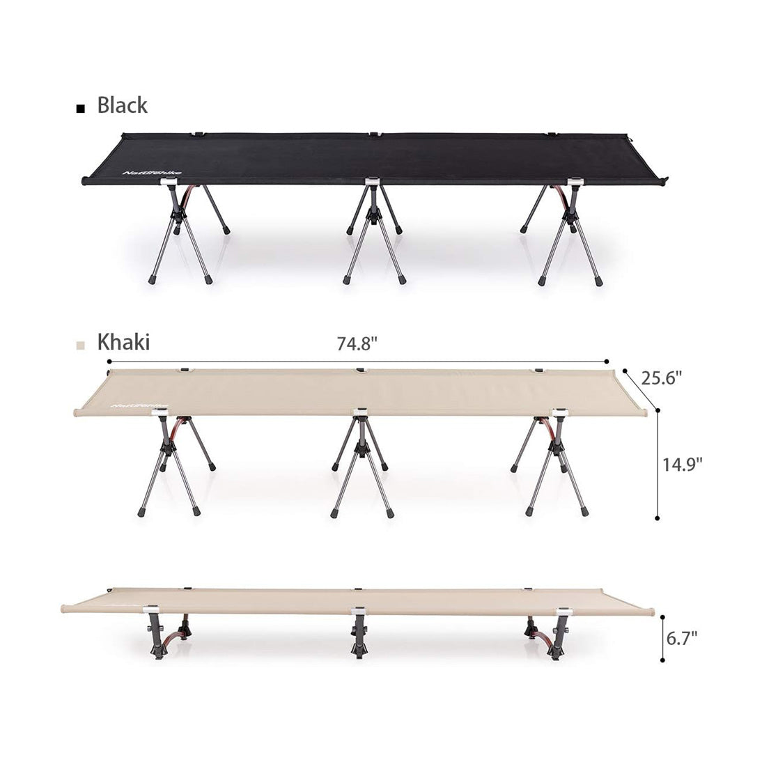 Naturehike XJC04 Ultralight Foldable Camping Cot Q-9E Single