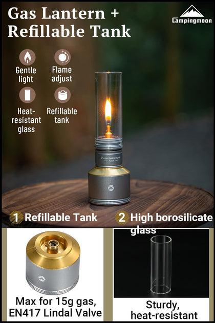 Camping Moon BKT-1D15 Black Gas Candle 2026