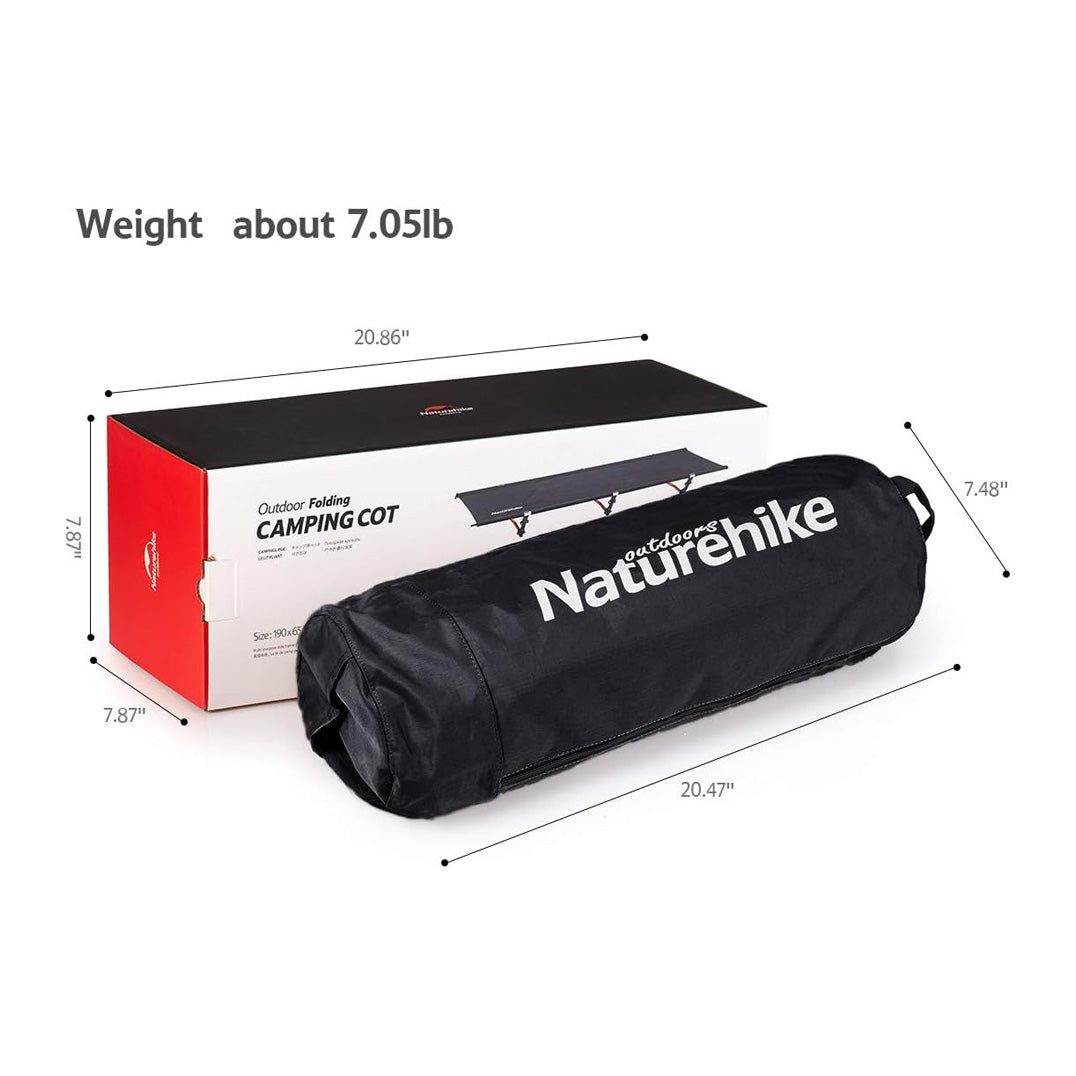 Naturehike XJC04 Ultralight Foldable Camping Cot Q-9E Single