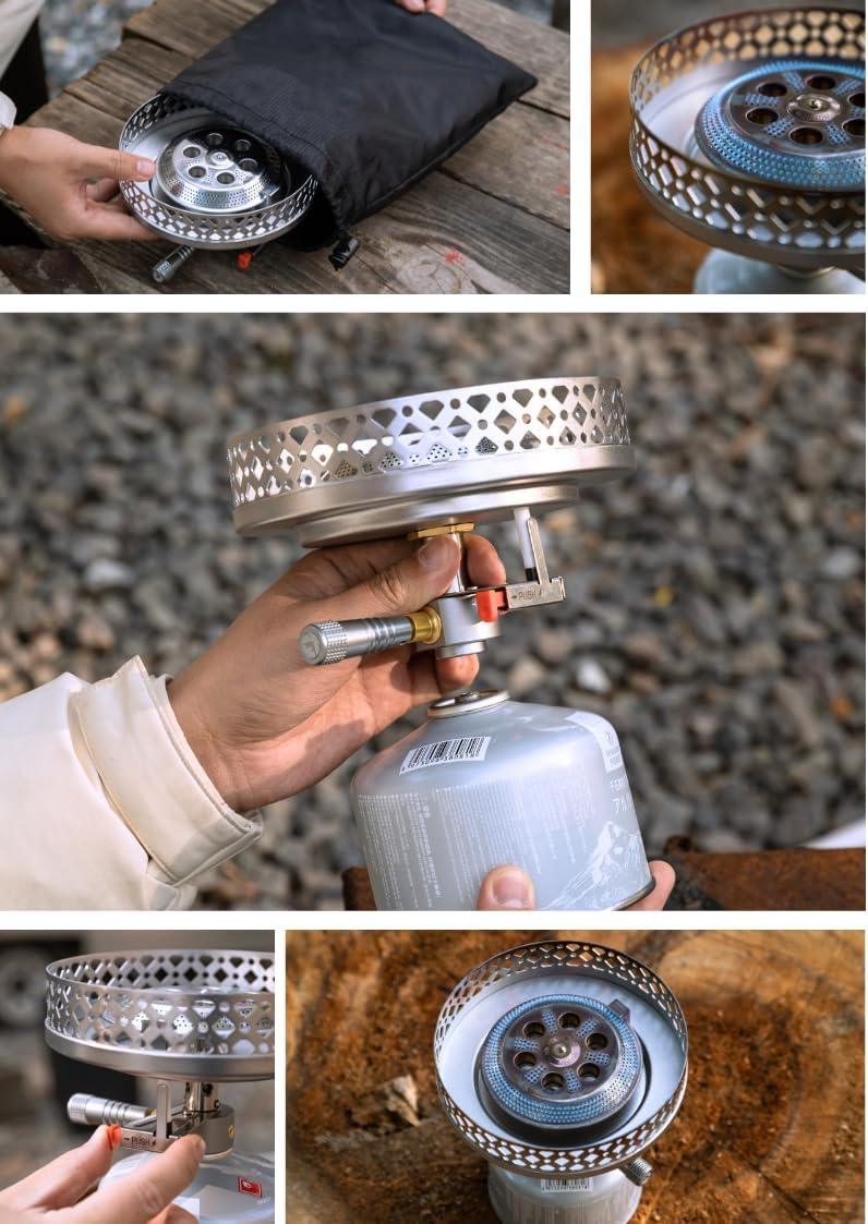Camping Moon CK-25PG Canister Top Stove Plate Stainless Steel Frame IGT Table Top (2026)
