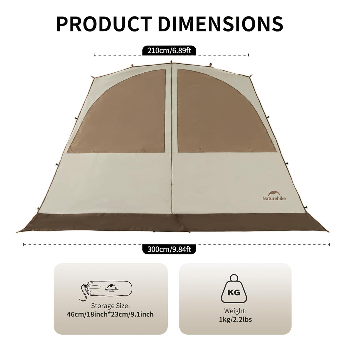 Naturehike Cloud Boundar Quick Opening Canopy / Tent - 2025 NEW Version