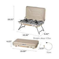 Naturehike Leyan 2 Double Head Gas Stove Khaki