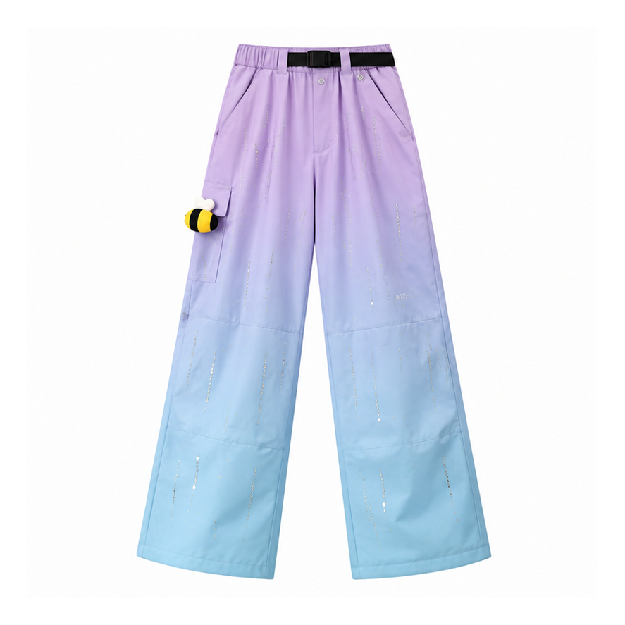Detachable Bee Patch Rhinestone Gradient Edition