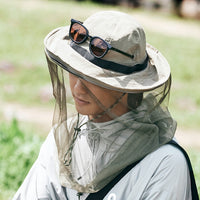 Naturehike Outdoor Anti-Mosquito Fisherman  Hat - Khaki