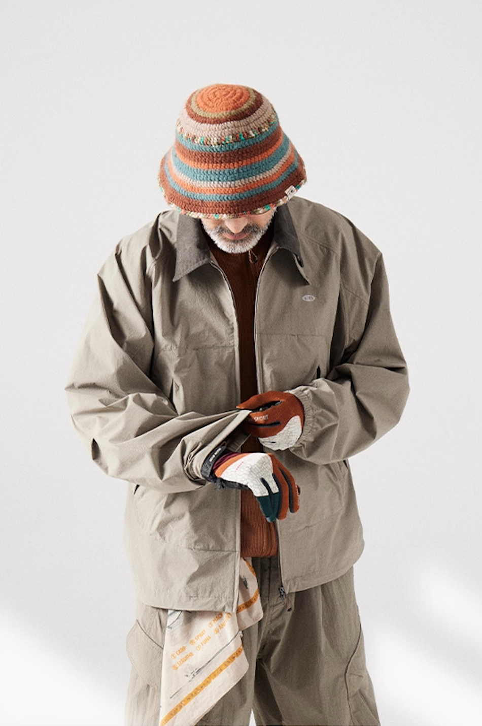 Blue Large Pocket Lapel Jacket