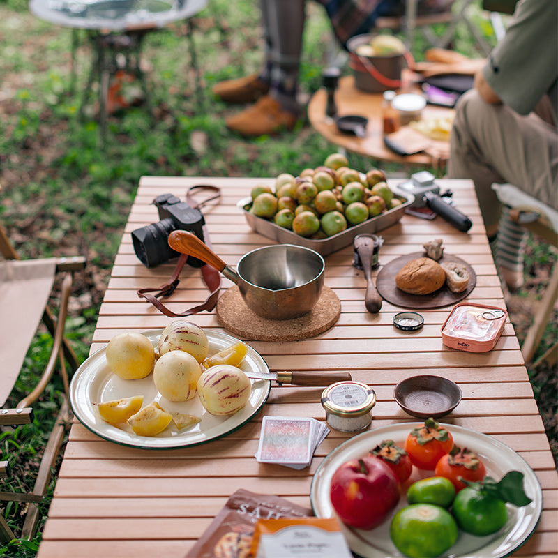 Naturehike Wood Outdoor Folding Egg Roll Table