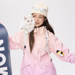 Positibeety Detachable Bee Patch Rhinestone Gradient Edition 3L Snow Jacket & Pants – Women’s