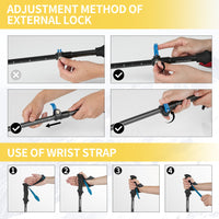 Naturehike Gale Terk EXT Full Carbon 5-section Adjustable Folding Trekking Pole