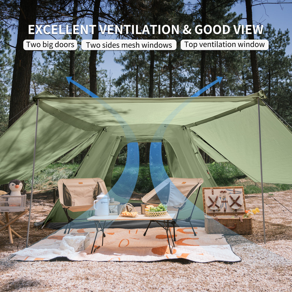 Naturehike Upf 50+ Ango Pop Up Tent For 4 Men (With Hall Pole)