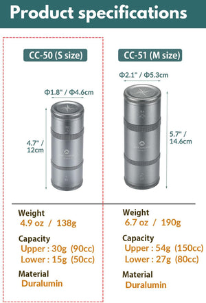 Campingmoon Coffee Beans Case CC-50-H