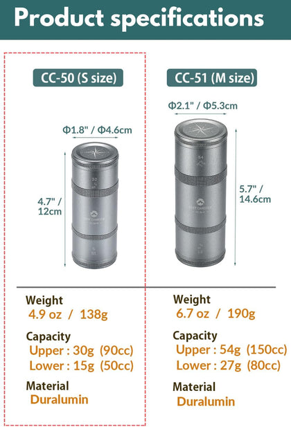 Campingmoon Coffee Beans Case CC-50-H