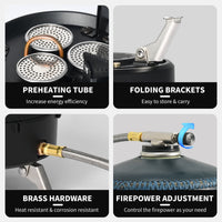 Naturehike Dark Star Three Burners Gas Stove (IGT Compatiable)