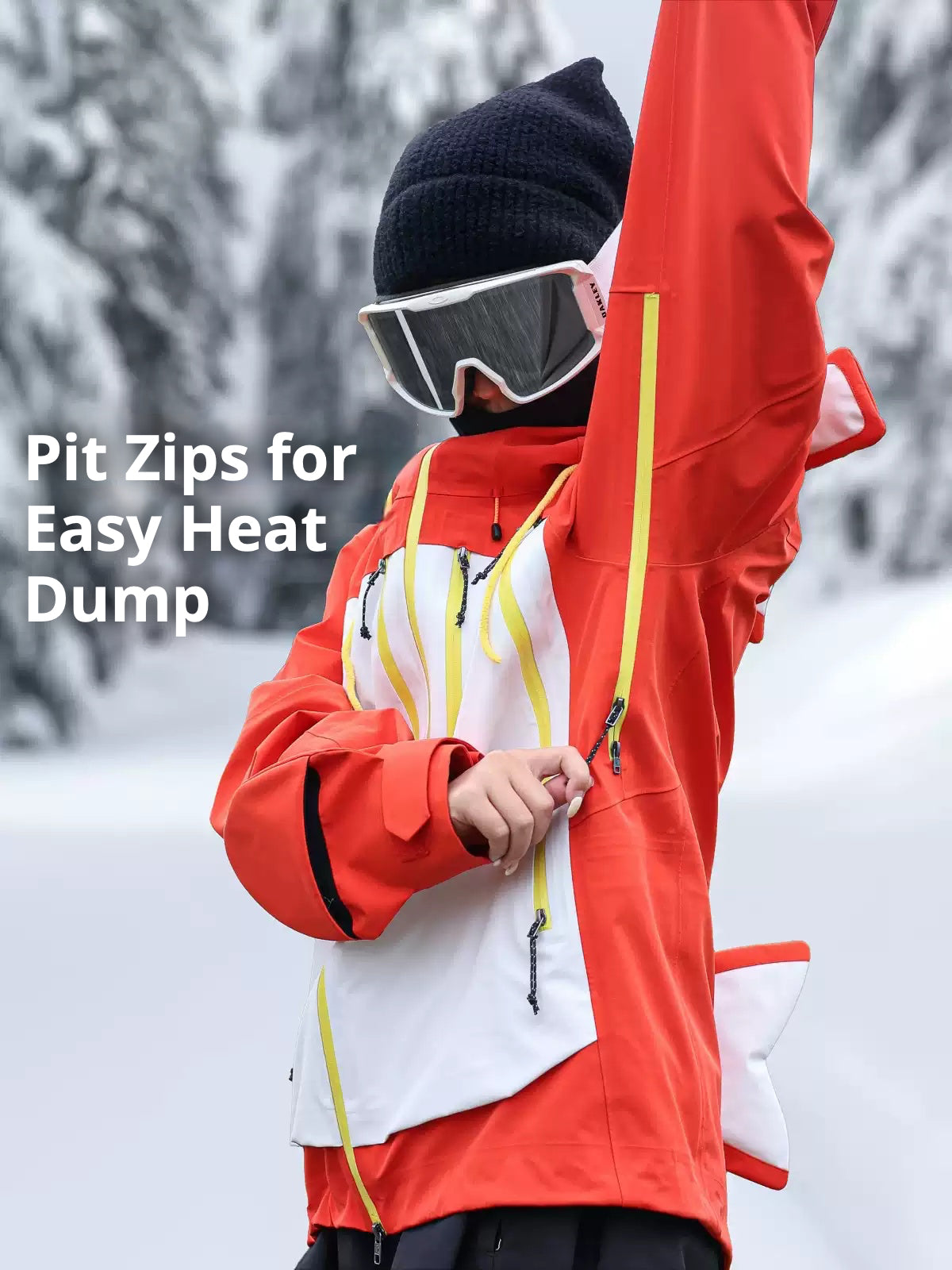 YEYEPOP Pop Lemon Koi 3L Hardshell Snowboard Jacket - Unisex
