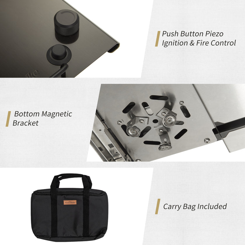 Naturehike G01 Tabletop Folding Single Head Gas Furnace One-Unit (IGT Compatiable)