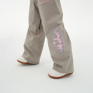 Randompow Freestyle Fire Stitches Snow Pants - Unisex