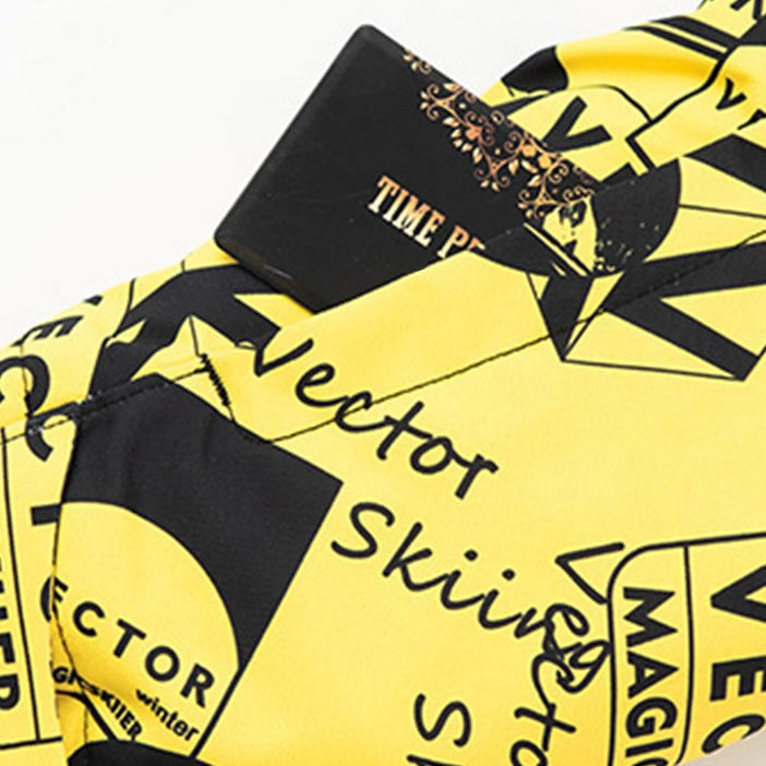 Vector Stamp Collage Kids' Glow Anorak Jacket