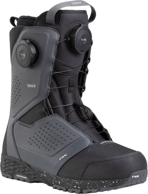 Northwave Drake Domain SL.AM Snowboard Boots — Dark Grey, front three-quarter