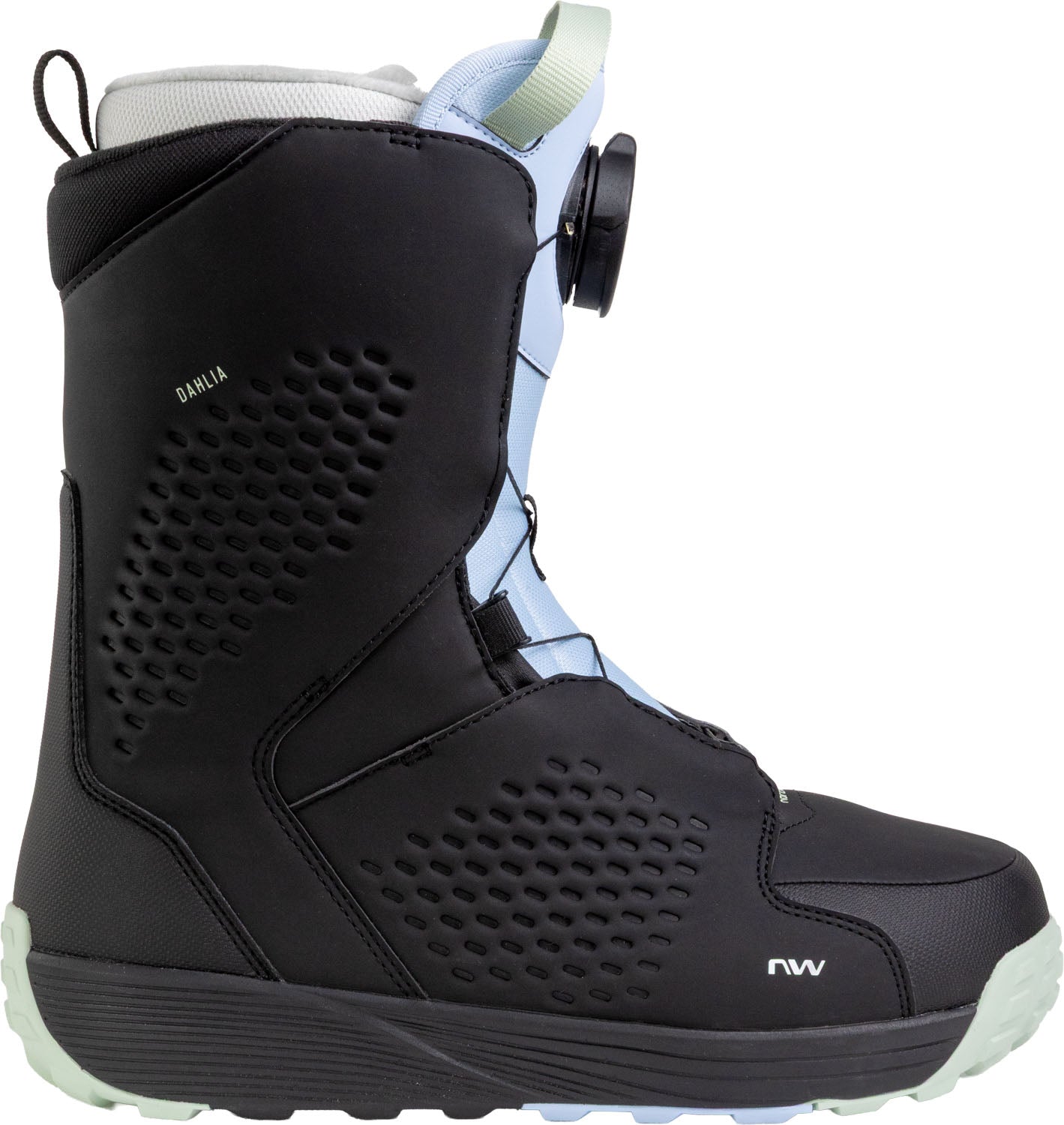 Northwave Drake Dahlia SL.AM Snowboard Boots — Black/Sky, outside