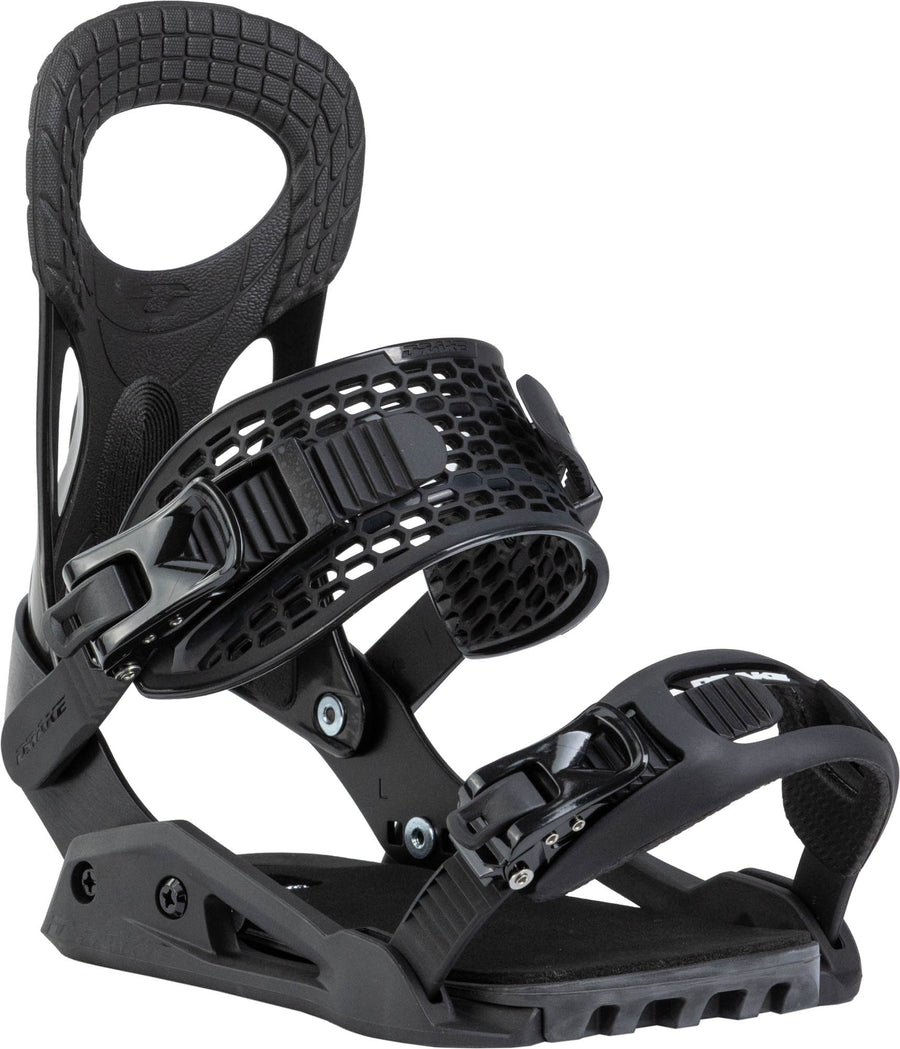 Northwave Drake King Snowboard Bindings — Black, front three-quarter