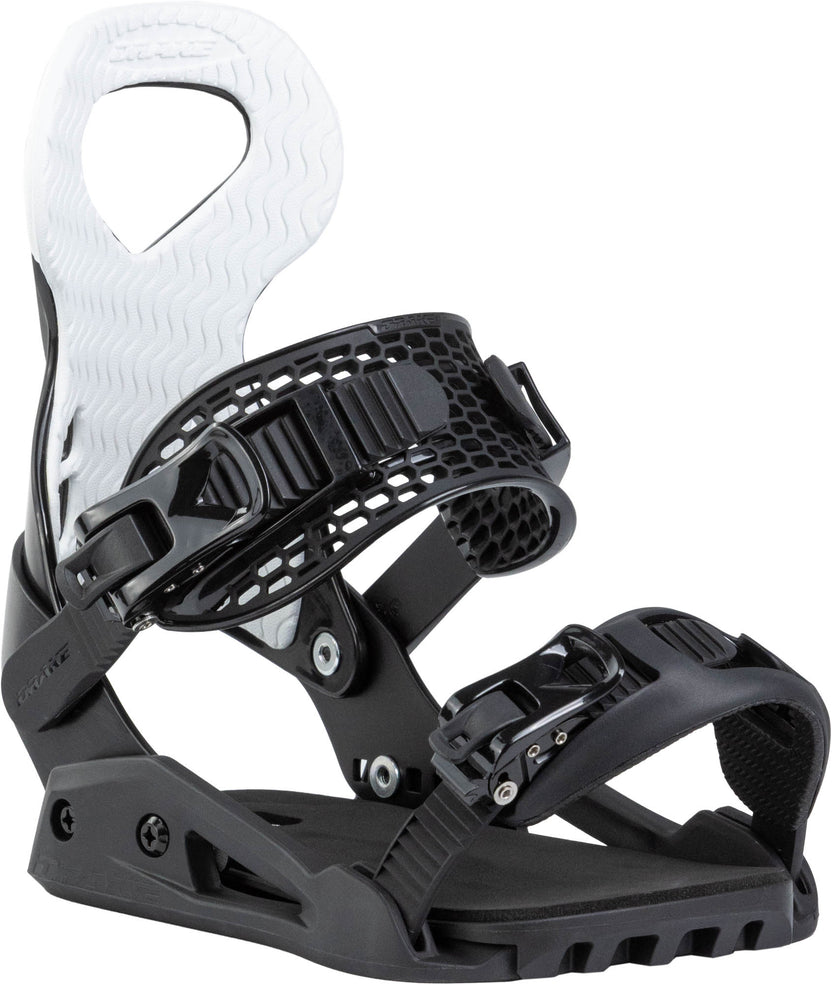Northwave Drake Queen Snowboard Bindings — Black, front three-quarter