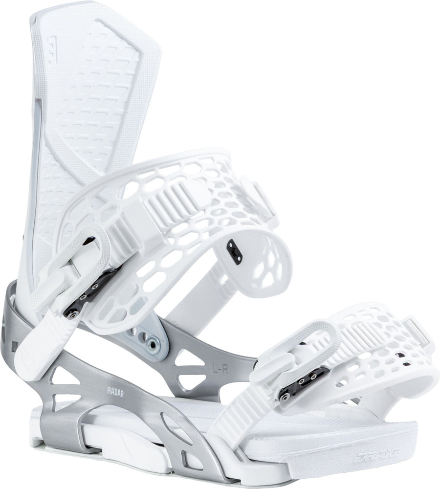 Northwave Drake Radar Snowboard Bindings — White, front three-quarter