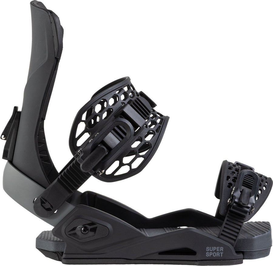 Northwave Drake Supersport Snowboard Bindings — Black, rear three-quarter