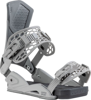 Northwave Drake Supersport Snowboard Bindings — Grey, front three-quarter