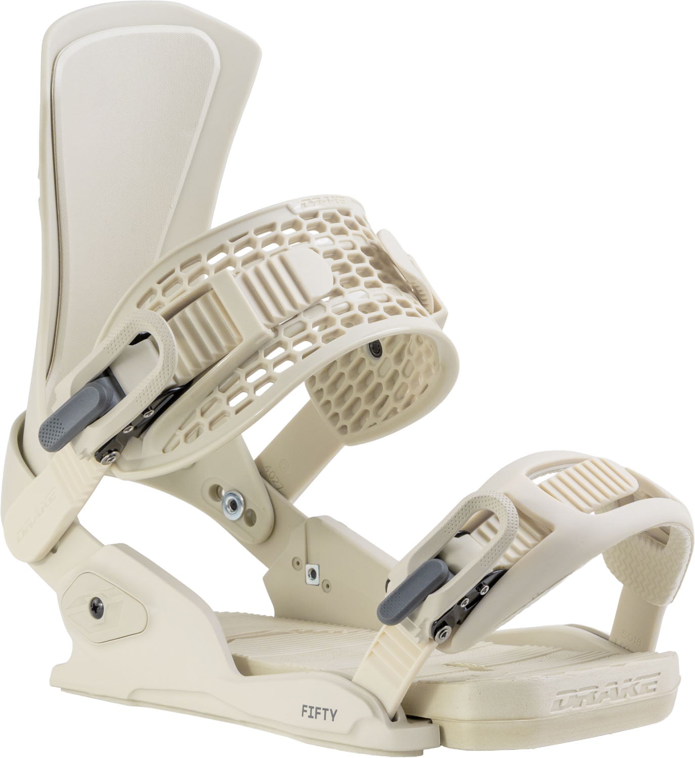 Northwave Drake Fifty Snowboard Bindings — Beige, front three-quarter