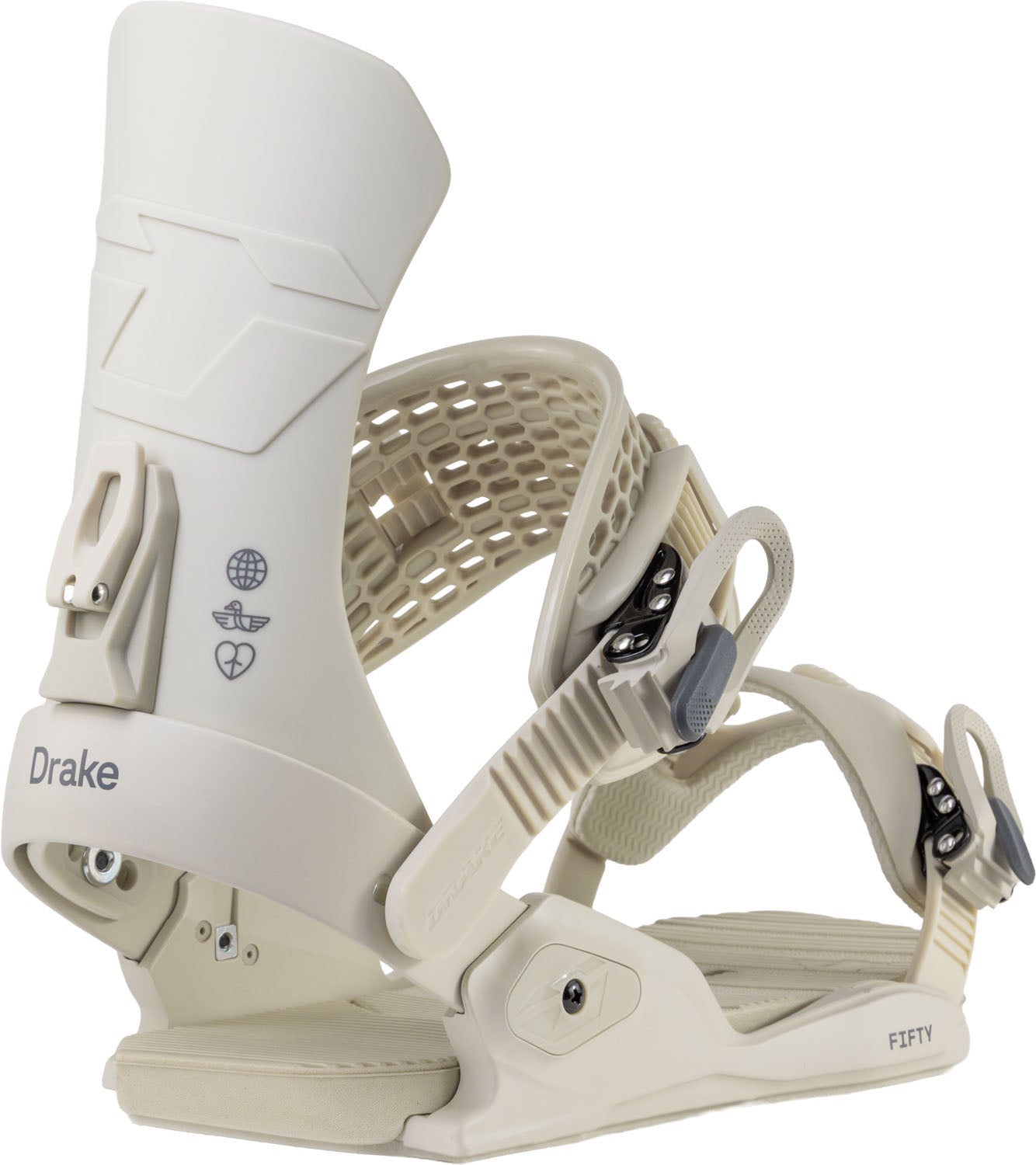 Northwave Drake Fifty Snowboard Bindings — Beige, side