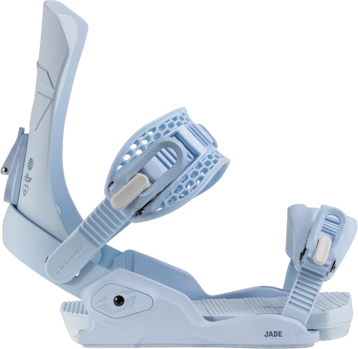 Northwave Drake Jade Snowboard Bindings — Blue Sky, rear three-quarter