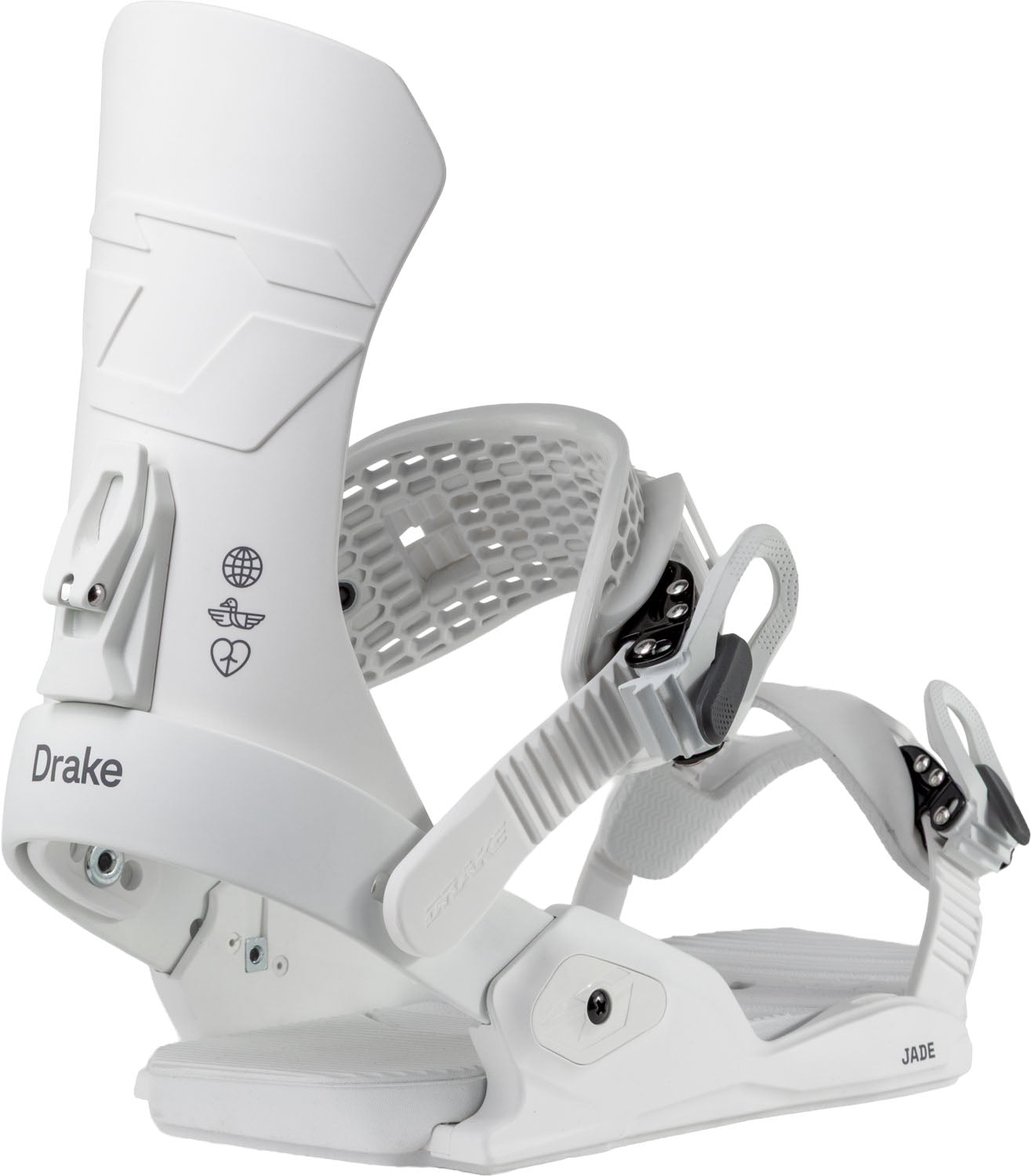 Northwave Drake Jade Snowboard Bindings — White, side