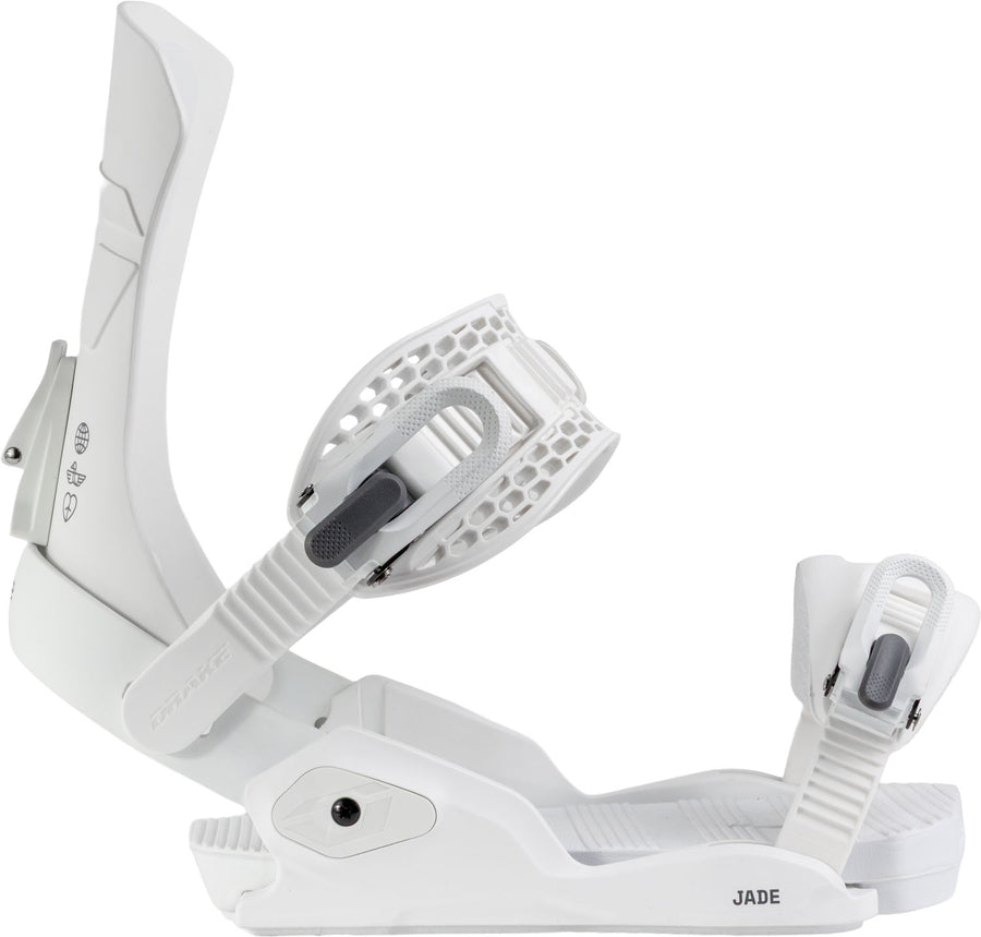 Northwave Drake Jade Snowboard Bindings — White, rear three-quarter