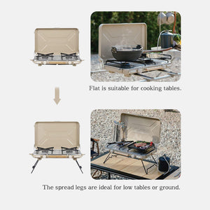 Naturehike Leyan 2 Double Head Gas Stove Khaki