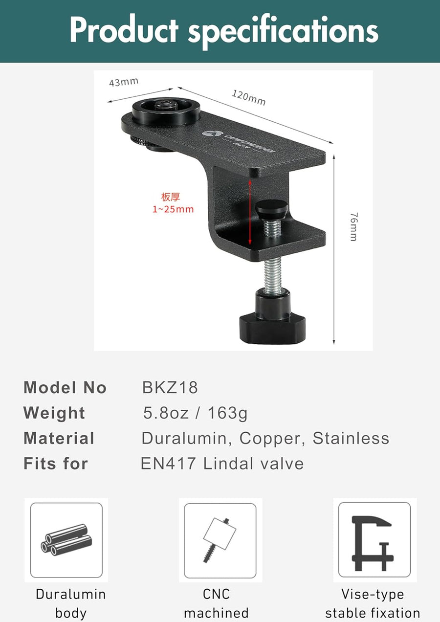 Camping Moon BKZ18 Table Clamp (2026)