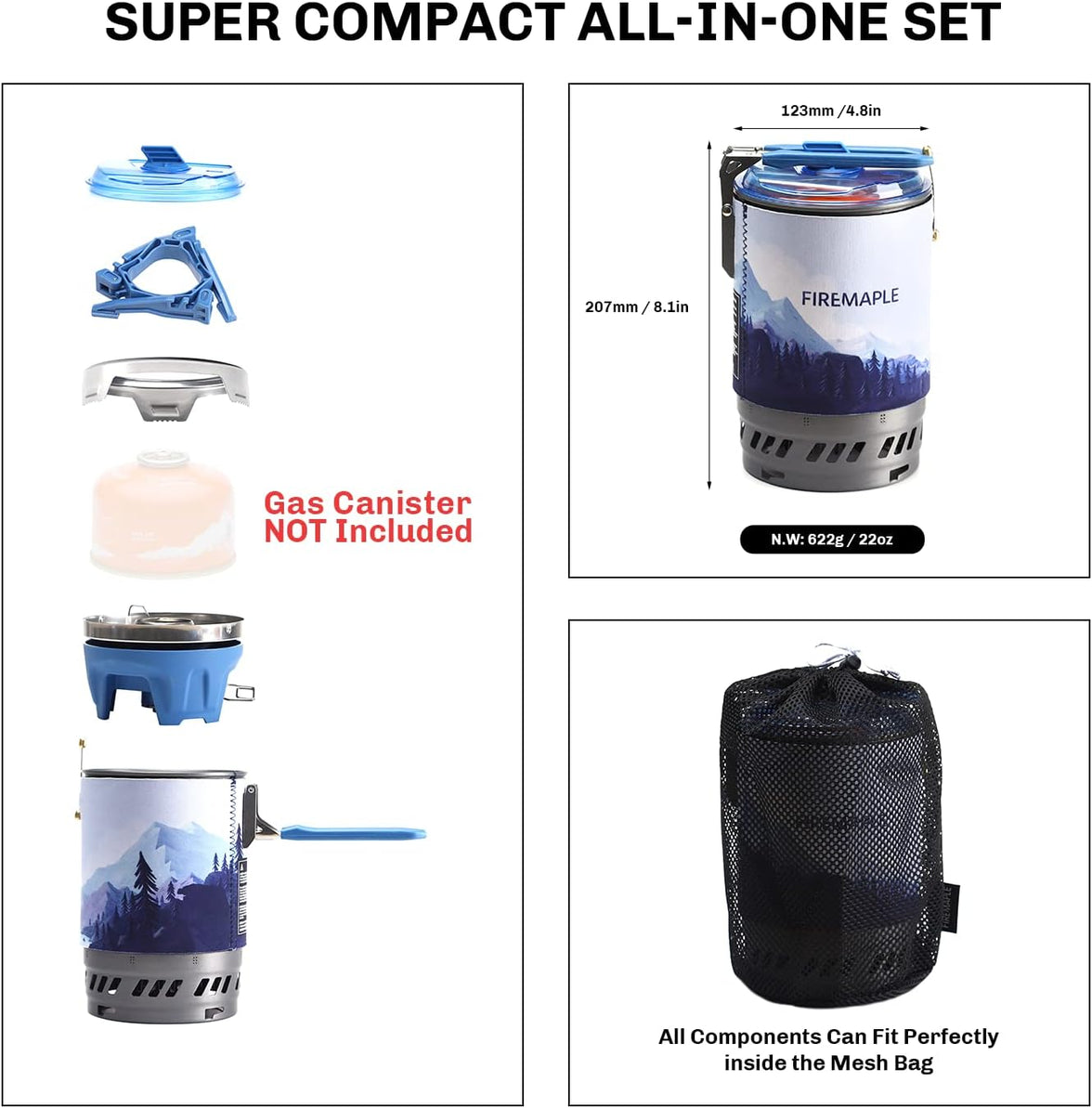 Fire Maple Star X5
Polaris Pressure-Regulator Cooking System (Blue)