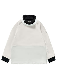 Vector Snow White Turtleneck Snow Crew Mid-Layer Sweatshirt - Unisex