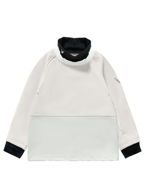 Vector Snow White Turtleneck Snow Crew Mid-Layer Sweatshirt - Unisex